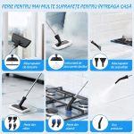 Aparat de curățat cu abur 2500W cu 14 accesorii - imagine 4