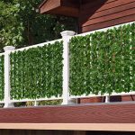 SET 1+1 Gard paravan viu cu frunze artificiale, verde , 300 × 100 cm, - imagine 3
