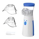 Inhalator Ultrasonic Portabil cu Nebulizare Silențioasă, Alimentare USB și Baterii, Măști pentru Adulți și Copii - imagine 6