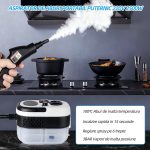 Aparat de curățat cu abur 2500W cu 14 accesorii - imagine 8