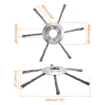 Set 1+1 Cap de tuns motocoasa cu perie din sârmă de oțel, pentru motocoasa benzina - imagine 4