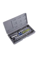 Set Trusă Chei Tubulare 40 Piese + Cheie Tubulară Multifuncțională Universală 48 în 1 cu Cap Rotativ 360° - imagine 3