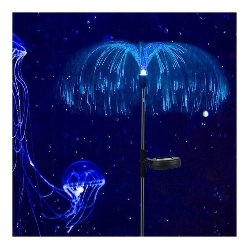 Set 2 x Lămpi Solare LED cu Fibră Optică, Model Meduză, Multicolore, pentru Grădină și Alei - imagine 3