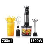 Blender Vertical și Tocător 4 în 1, Mixer 1500W, 9 Viteze + Funcție Turbo, Bol 700 ml - imagine 2