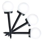 Set 3 Lămpi Solare Tip Glob pentru Grădină, Iluminare LED, IP44, Înălțime 33 cm - imagine 9