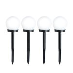Set 3 Lămpi Solare Tip Glob pentru Grădină, Iluminare LED, IP44, Înălțime 33 cm - imagine 7