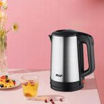 Fierbător Electric 2,3L, 1800W, din Inox, Oprire Automată, Argintiu/Negru - imagine 3