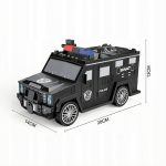 Pușculiță Interactivă în Formă de Mașină Blindată de Poliție, cu Efecte Luminoase și Sonore, 28 x 14 x 13 cm - imagine 2