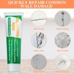 Set 2x Chit pentru Reparare Pereți Instant, Pastă cu Uscare Rapidă, 2 x 100 g, Alb, cu Spatulă Inclusă, pentru Fisuri și Găuri - imagine 4