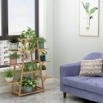 Suport pentru Plante din Lemn cu 9 Nivele, Etajeră pentru Ghivece de Flori, Raft Decorativ pentru Interior și Exterior - imagine 2