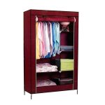 Dulap Textil pentru Haine și Încălțăminte, 175 cm, Organizator cu Structură Metalică și Husă Textilă - imagine 9