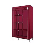Dulap Textil pentru Haine și Încălțăminte, 175 cm, Organizator cu Structură Metalică și Husă Textilă - imagine 7
