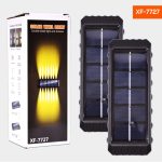 Set 2 Lămpi Solare de Perete cu Iluminare Bidirecțională, 12 LED-uri, pentru Exterior
