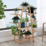 Suport pentru Plante din Lemn cu 9 Nivele, Etajeră pentru Ghivece de Flori, Raft Decorativ pentru Interior și Exterior - imagine 4