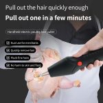 Dispozitiv Electric Portabil pentru Îndepărtarea Penelor, Reîncărcabil, 9600 RPM, Cap Conic din Oțel Inoxidabil, pentru Pui, Găini, Rațe și Prepelițe - imagine 5