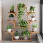 Suport pentru Plante din Lemn cu 9 Nivele, Etajeră pentru Ghivece de Flori, Raft Decorativ pentru Interior și Exterior - imagine 6