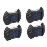 Set 8 Lămpi Solare de Perete cu 2 LED-uri, Lumină Caldă, Acumulator 700 mAh, pentru Exterior  Descriere produs - imagine 3