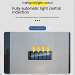 Set 2 Lămpi Solare de Perete cu Iluminare Bidirecțională, 12 LED-uri, pentru Exterior - imagine 4