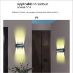 Set 2 Lămpi Solare de Perete cu Iluminare Bidirecțională, 12 LED-uri, pentru Exterior - imagine 7