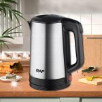 Fierbător Electric 2,3L, 1800W, din Inox, Oprire Automată, Argintiu/Negru - imagine 4