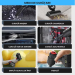 Aspirator Auto 6 în 1 fără Fir, 100W, cu Funcții de Aspirare, Suflare și Vidare, Filtru HEPA, Negru - imagine 7