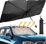 Set 2 X Parasolar Pliabil Tip Umbrelă pentru Parbriz Auto, Protecție Împotriva Razelor UV și Căldurii - imagine 4