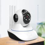 Cameră de Supraveghere WiFi 720P HD, Rotire 360°, Audio Bidirecțional, Viziune Nocturnă - imagine 2