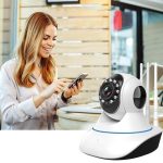 Cameră de Supraveghere WiFi 720P HD, Rotire 360°, Audio Bidirecțional, Viziune Nocturnă - imagine 5