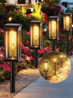 Set 4 Lămpi Solare pentru Grădină – Iluminare Decorativă, Lumină Caldă, Design Modern - imagine 3