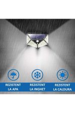 Pachet 12 x Lămpi Solare 100 LED pentru Exterior, cu Senzor de Mișcare, Panou Solar și Protecție IP65 - imagine 5