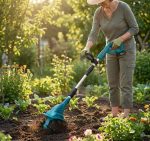 Cultivator Electric de Grădină fără Fir 88V, Mini Freză pentru Sol, 2 Acumulatori Li-Ion - imagine 4