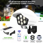 Lampă Solară LED în Formă de Cameră de Supraveghere, Iluminare pentru Exterior, Senzor de Mișcare - imagine 4