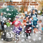 Mașină 3 în 1 pentru Fum și Bule de Săpun, 450W, cu Telecomandă, 2 Rezervoare și LED - imagine 5