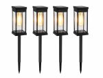 Set 4 Lămpi Solare pentru Grădină – Iluminare Decorativă, Lumină Caldă, Design Modern