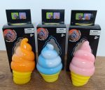 Set 3 Jucării Antistres Squishy Nice Cream Cone – Cornet Înghețată, Culori Diferite