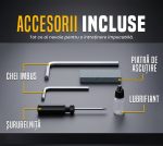 Set Drujbă și Foarfecă Electrică pentru Grădinărit, 2 Acumulatori 48V, Drujbă cu Lamă de 6 Inch și Lanț Inclus, Negru-Albastru - imagine 4