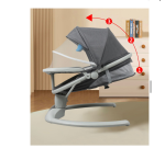 Leagăn Electric pentru Bebeluși cu Telecomandă și Ecran Touch Screen – Balansoar Automat Multifuncțional model 3 - imagine 4