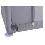 Țarc pentru Copii 130 x 130 cm, Loc de Joacă cu Plasă de Protecție, Cadru Metalic Stabil, Gri, Spațiu Sigur pentru Bebeluși și Copii - imagine 3
