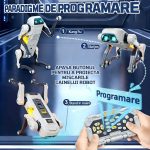 Robot Câine Inteligent Interactiv – Gri-Argintiu, 1200mAh, Telecomandă și APP - imagine 2