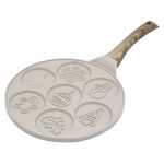 Tigaie 27 cm pentru 7 Porții – Non-Stick, Aluminiu, Mâner Ergonomic, Compatibilă cu Toate Tipurile de Plite