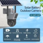 Set 2 x Cameră de Supraveghere 4G cu Panou Solar, Slot SIM, Lentile Duble, 4K HD 8MP, Senzor de Mișcare, - imagine 3
