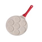 Tigaie pentru clatite, 7 modele de animalute, otel si ceramica, diametru tigaie 26 cm, diametru forma 7.5 cm - imagine 3