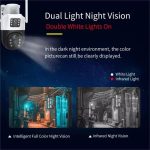 Set 2 x Cameră de Supraveghere WiFi cu Panou Solar 6MP, Rotire 355°, Full Color Night Vision, IP66, - imagine 2