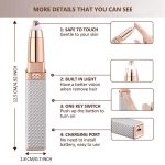 Epilator Electric 2 în 1, 10.000 RPM, Autonomie 60 Minute, Încărcare USB, Roz - imagine 5