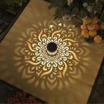 Set 2 Lămpi Solare pentru Grădină – Model Mandala, Metalice, Lumină Alb Cald, Autonomie 6–8 Ore - imagine 2