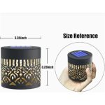 Set 2 Lămpi Solare pentru Grădină – Model Mandala, Metalice, Lumină Alb Cald, Autonomie 6–8 Ore - imagine 3