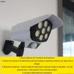 Set 5 Lămpi Solare Tip Cameră de Supraveghere, 77 LED, Cameră Falsă, Senzor Mișcare, IP65, Telecomandă, Albă - imagine 4