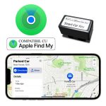 Cheie Auto Smart iSmartKey cu Ecran LCD, 4 Butoane, Keyless Go, Compatibilă Apple Find My, Argintiu - imagine 4