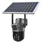 Set 2 x Cameră de Supraveghere 4G cu Panou Solar, Slot SIM, Lentile Duble, 4K HD 8MP, Senzor de Mișcare, - imagine 4