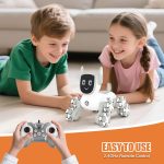 Robot de Jucărie cu Telecomandă – 8WD, 10 Mișcări Automate, 4 Seturi de Brațe Rotative, Gri - imagine 3